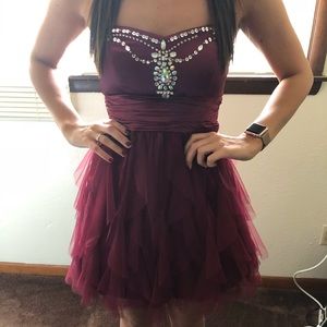 Maroon formal dress